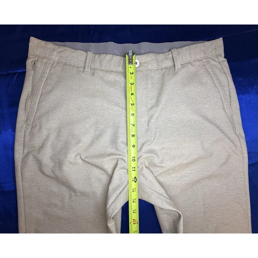 Tommy Bahama Mens 38x30 On Par Flat Front Chino Pants Tan IslandZone Performance